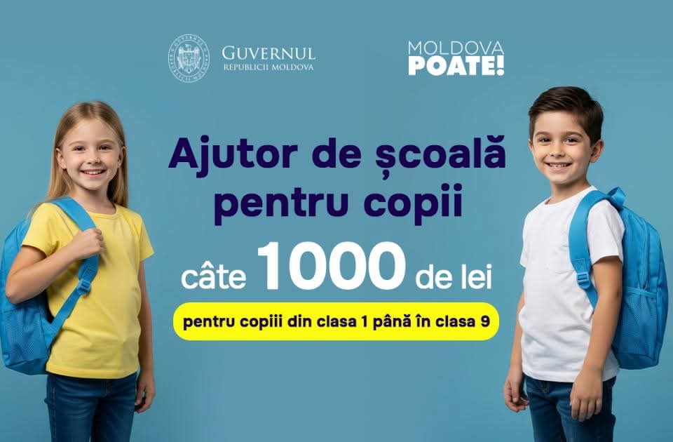 Sprijin financiar pentru școlari!